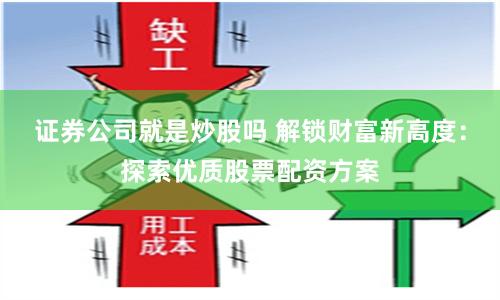 证券公司就是炒股吗 解锁财富新高度：探索优质股票配资方案
