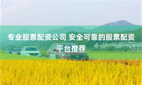 专业股票配资公司 安全可靠的股票配资平台推荐